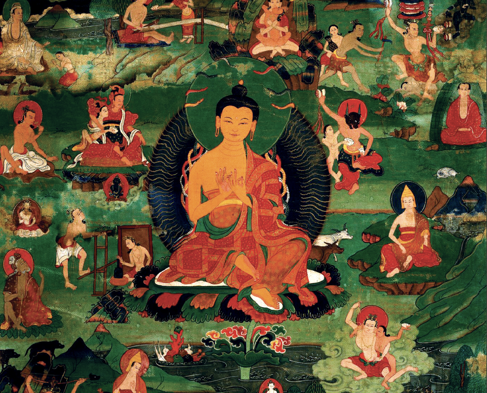 buddhism Nagarjuna deities buddha Vajrayana thangha